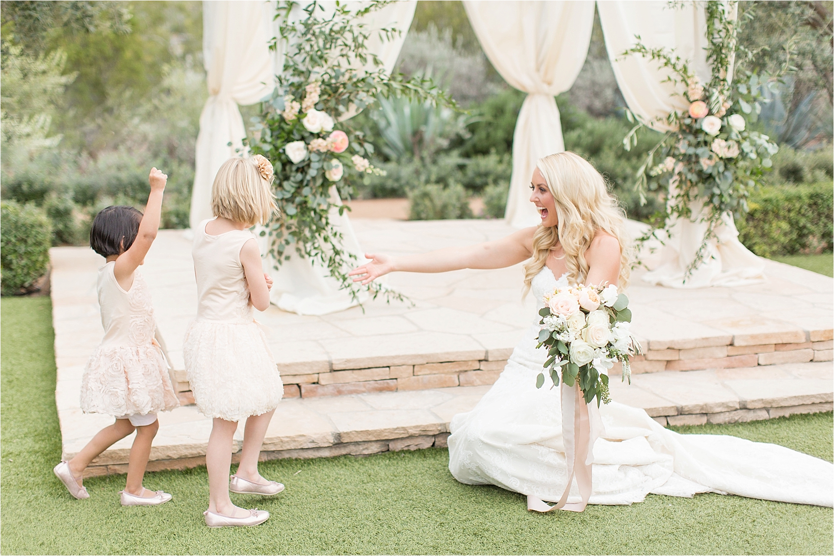 El Chorro Wedding Bride and Flower Girls