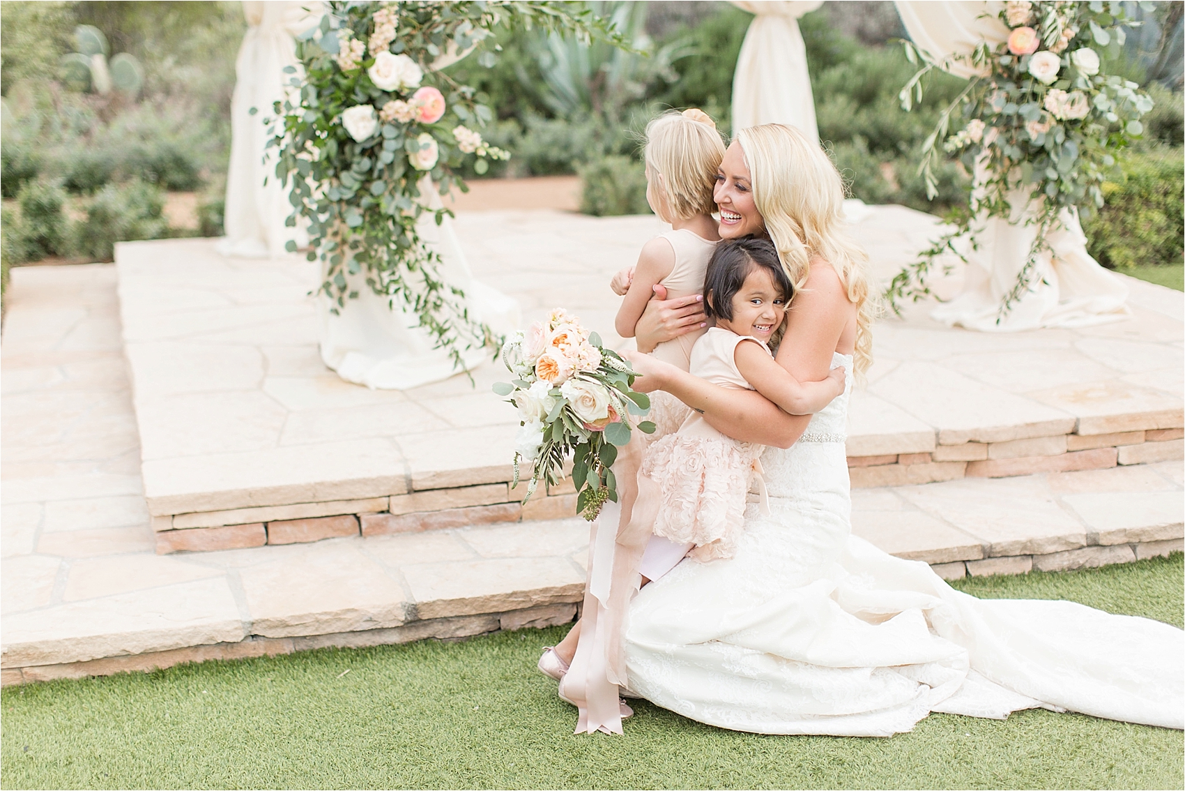 El Chorro Wedding Bride and Flower Girls