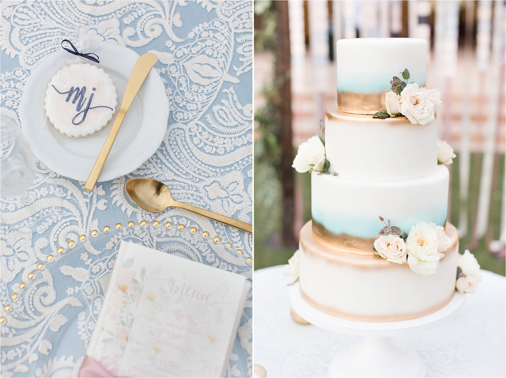 Four Seasons Scottsdale Wedding Reception in Arizona Wedding Cake