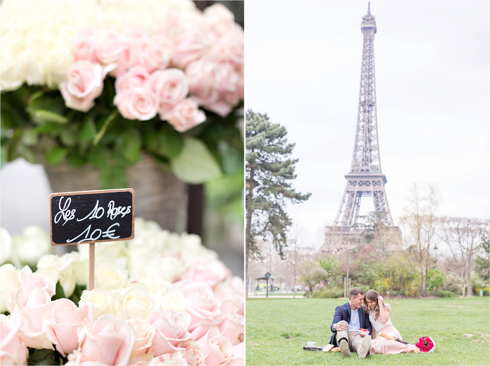 Paris Engagement Picnic at the Eiffel Tower