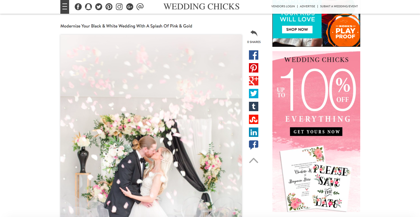 http://www.weddingchicks.com/blog/modernize-your-black-_and_-white-wedding-with-a-splash-of-pink-_and_-gold-l-14453-l-11.html