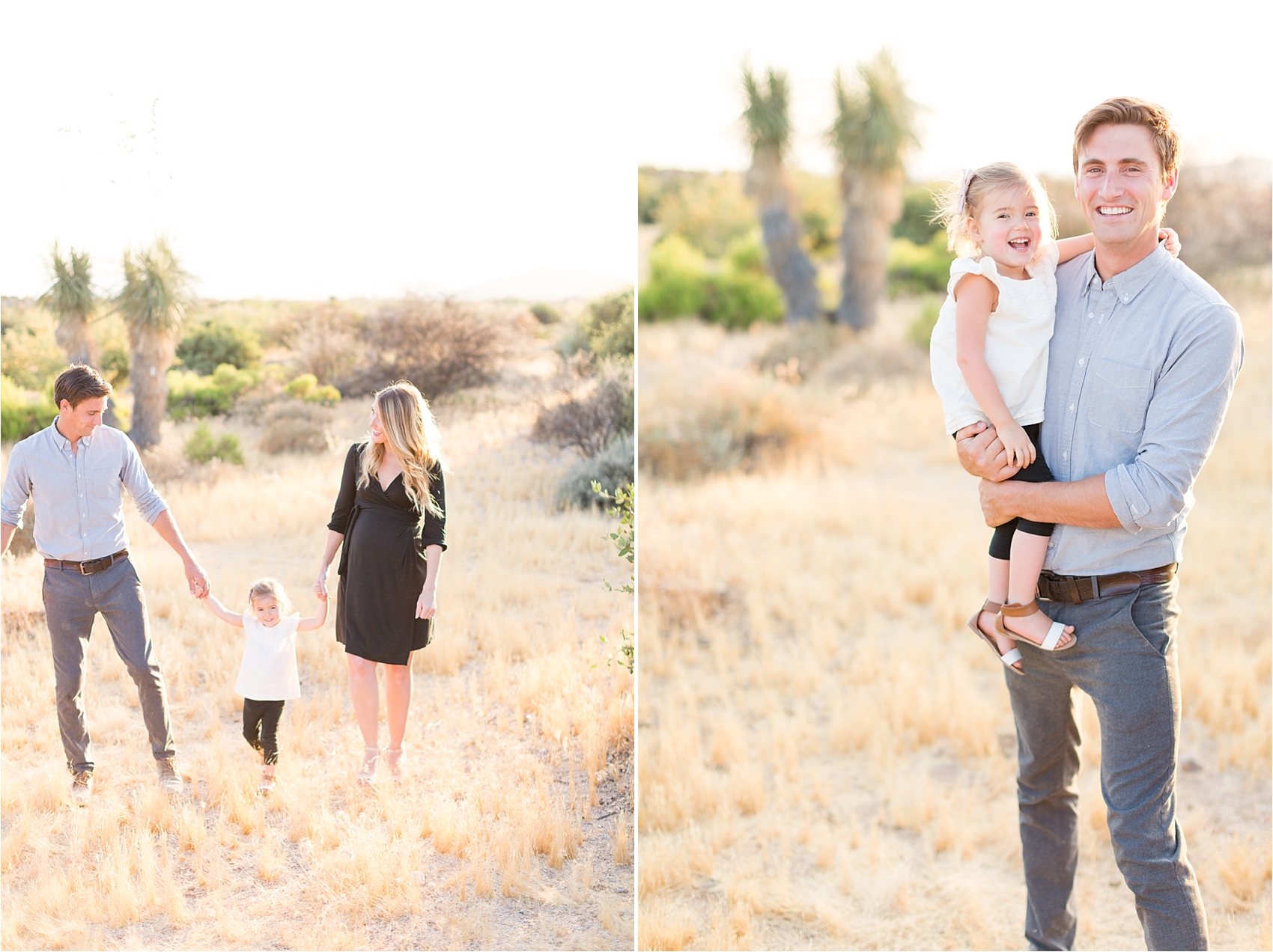 Desert Family Maternity Session