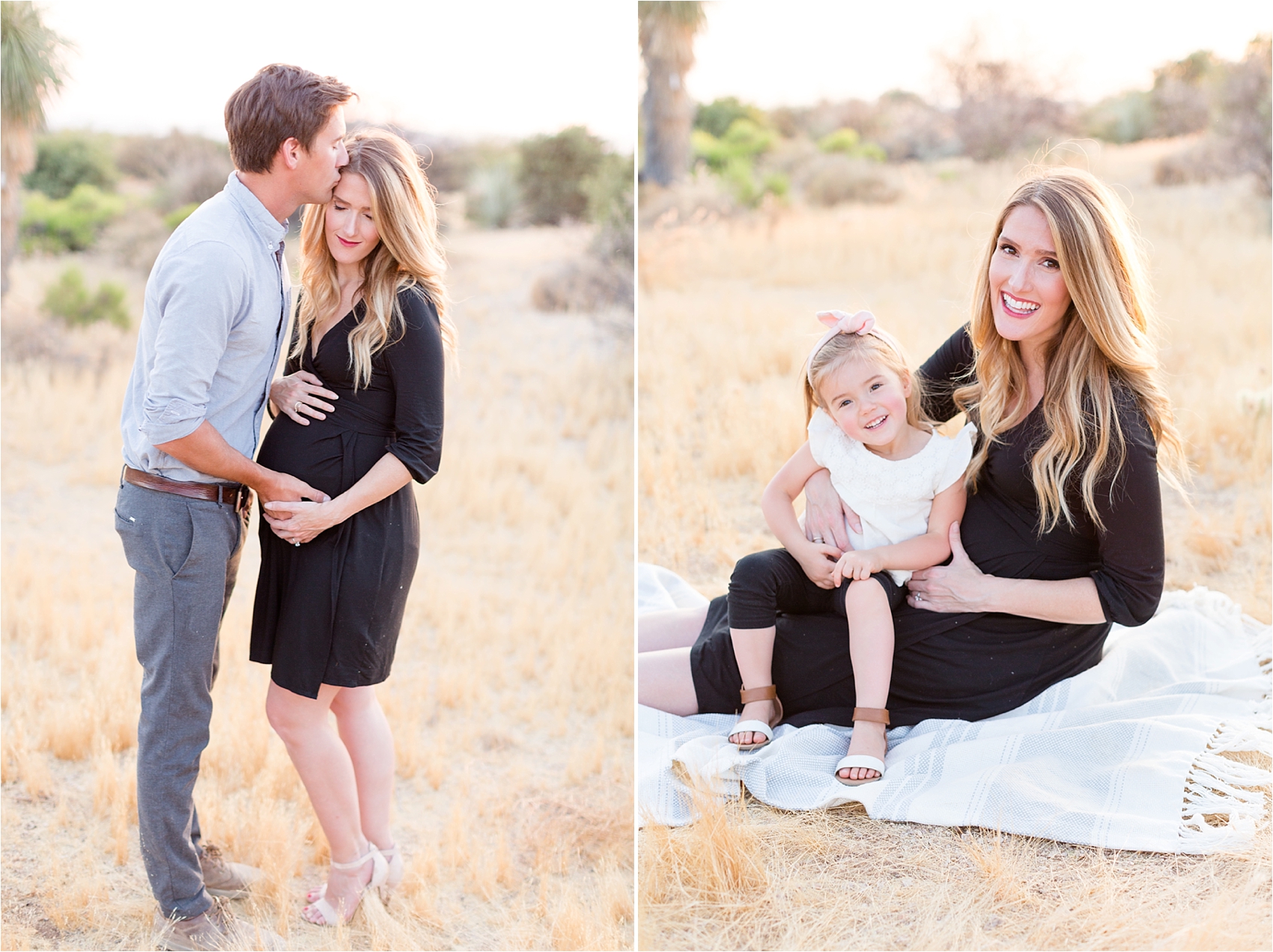 Desert Family Maternity Session