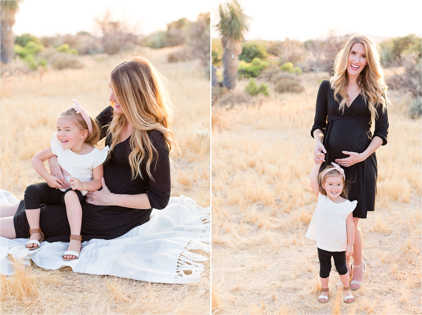 Desert Family Maternity Session