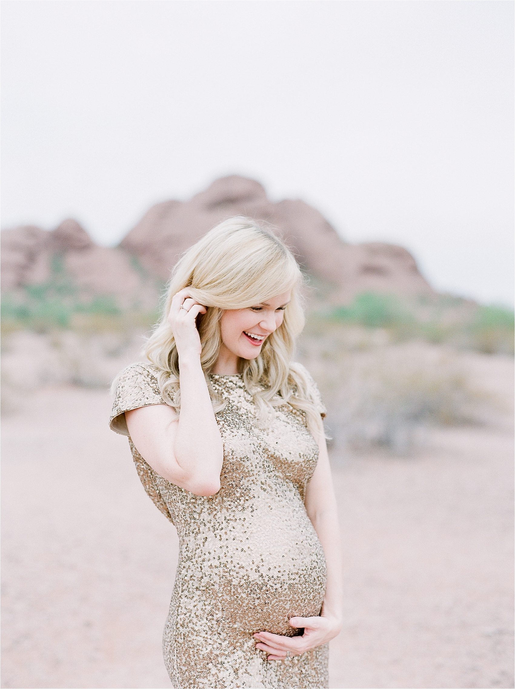 Amy and Jordan's Desert Maternity Photos by Julie Paisley Photography
