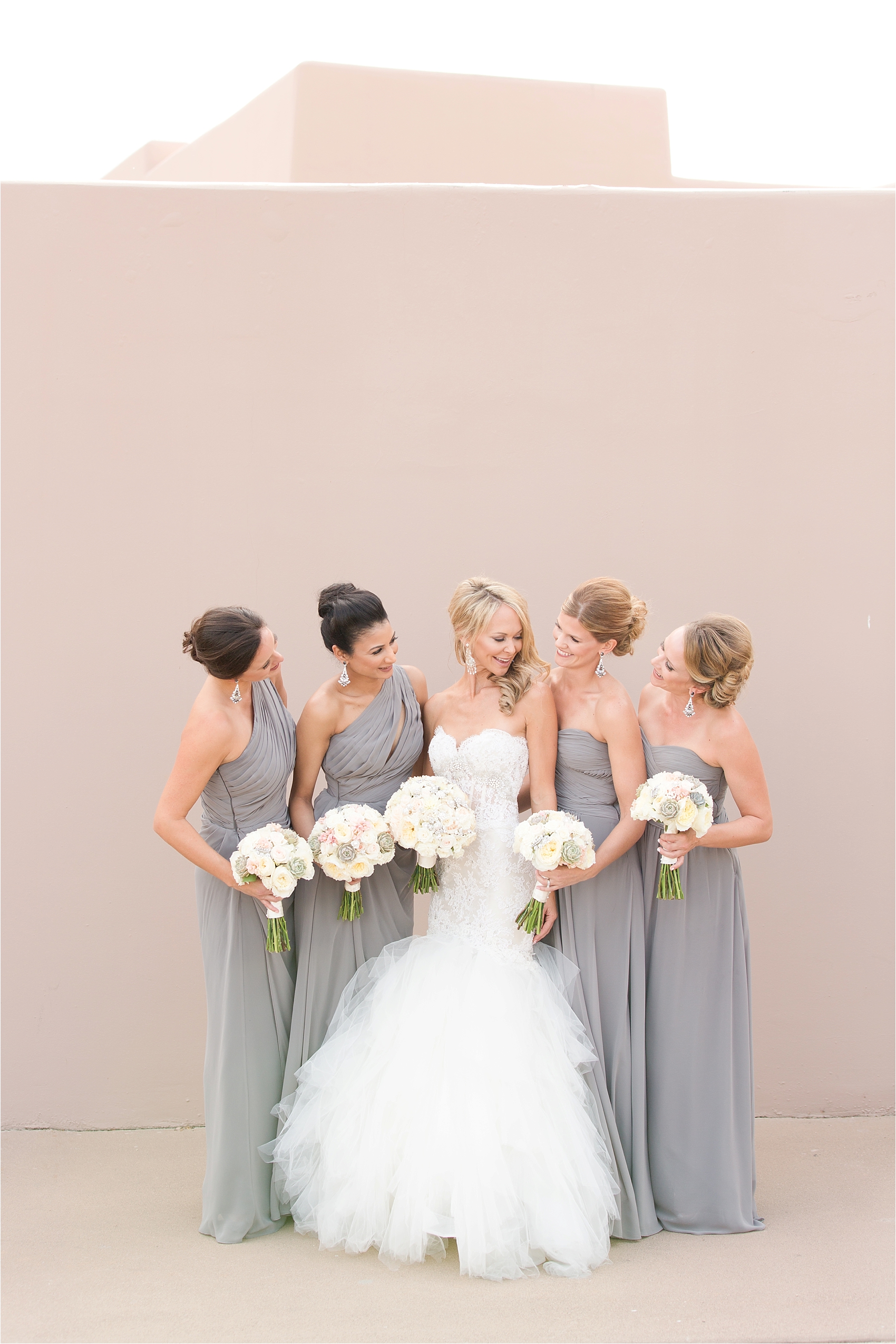 Grey Bridesmaids Dresses