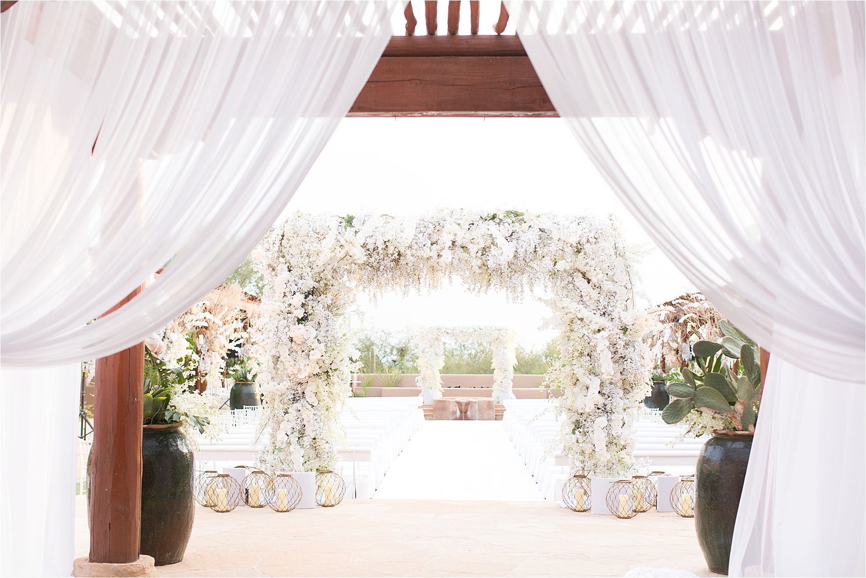 Four Seasons Scottsdale Wedding Ceremony Arch