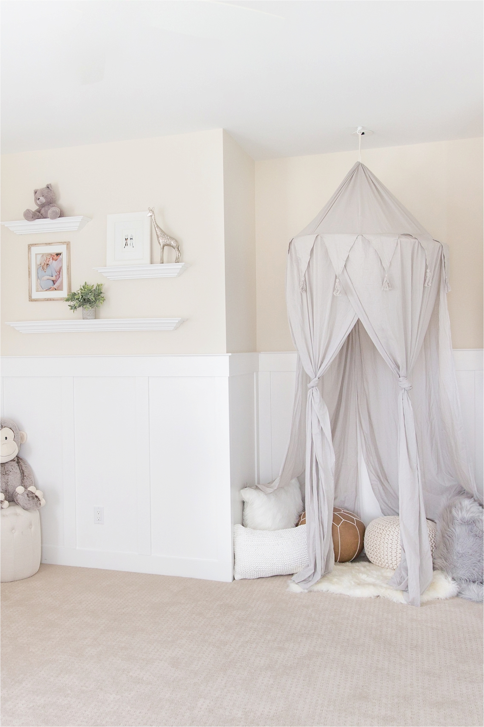 neutral baby animal nursery